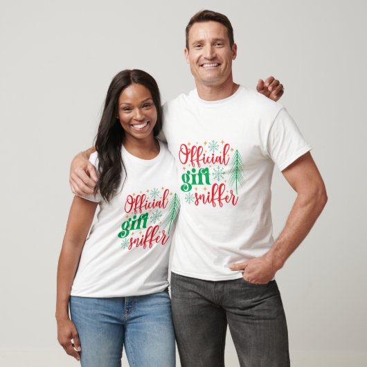 公式ギフト嗅ぎ分けクリスマス Tシャツ (ユニセックス)