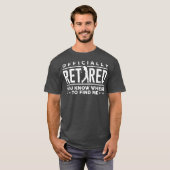 公式ギフト退職したゴルフパパゴルファー Tシャツ (正面フル)