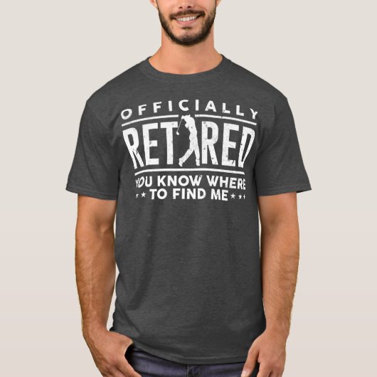 公式ギフト退職したゴルフパパゴルファー Tシャツ (正面)
