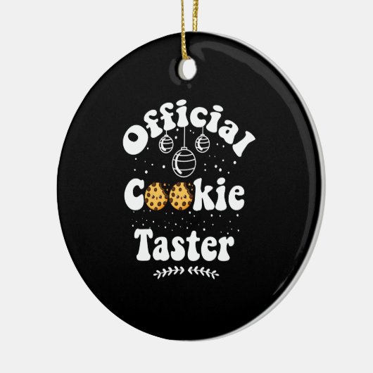 公式クッキータスタークッキー愛好家クリスマス セラミックオーナメント (左)