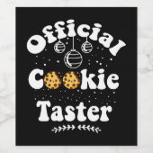 公式クッキータスタークッキー愛好家クリスマス ワインラベル (シングルラベル)