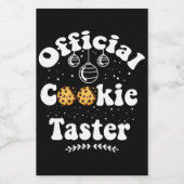 公式クッキータスタークッキー愛好家クリスマス ワインラベル (シングルラベル)