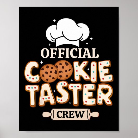 公式クッキータスタークルーおもしろいベーキングチームファミー ポスター (正面)
