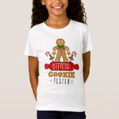 公式クッキー試食係 クリスマス ホリデー Tシャツ (正面)
