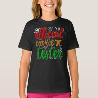 公式クッキー・テスター - かわいいクリスマス・ベーキングTシャツ Tシャツ