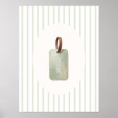 公式クラブメンバー ゴルフ ネームタグ ウォールアート (正面)