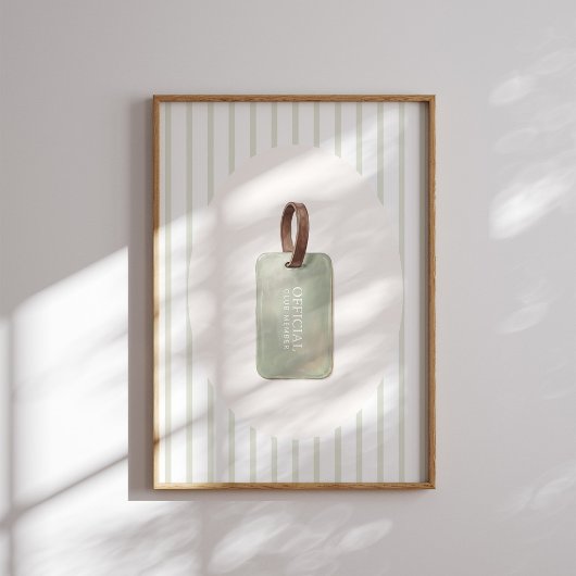 公式クラブメンバー ゴルフ ネームタグ ウォールアート