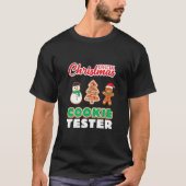 公式クリスマスクッキーテスターTシャツクリスマスかわいい Tシャツ (正面)