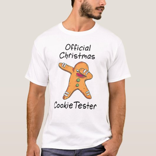 公式クリスマスクッキー試食係 Tシャツ (正面)
