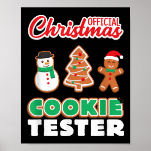 公式クリスマスクッキー試食係Tシャツ クリスマス かわいい ポスター