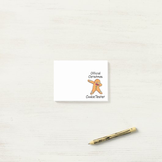 公式クリスマスクッキー試験機 ポストイット (デスク上)