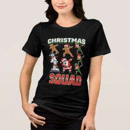 公式クリスマスチームメンバー | 面白いホリデーグッズ トライブレンドTシャツ