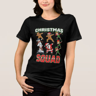 公式クリスマスチームメンバー | 面白いホリデーグッズ トライブレンドTシャツ