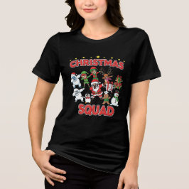 公式クリスマスチームメンバー | 面白いホリデーグッズ トライブレンドTシャツ
