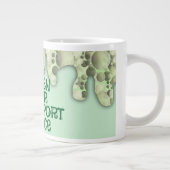 公式グリーンビール輸送装置おもしろい漫画 ジャンボコーヒーマグカップ (右)