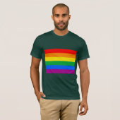 公式ゲイプライド国旗 Tシャツ (正面フル)