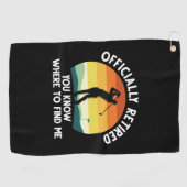 公式ゴ退職したルフ ゴルフタオル (横)