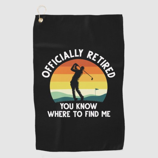 公式ゴ退職したルフ ゴルフタオル (正面)