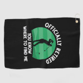 公式ゴ退職したルフ ゴルフタオル (横)