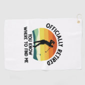 公式ゴ退職したルフ ゴルフタオル (横)