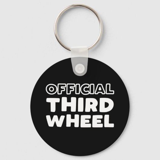 公式サードホイールボタンキーチェーン キーホルダー (正面)