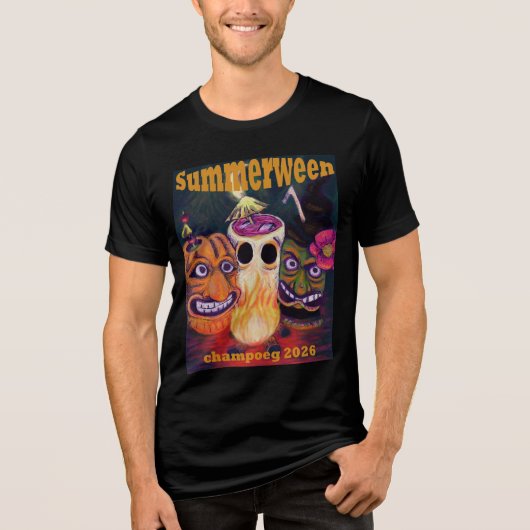 公式シャンポエグ SummerWeen 2026 トライブレンドTシャツ (正面)