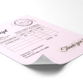 公式シール歯妖精の枕お金レシート ポスター (角)