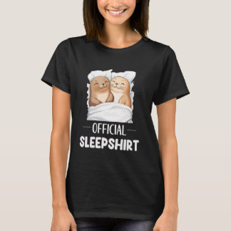 公式スリープシャツかわいいスリーピングシールシーライオンアン Tシャツ