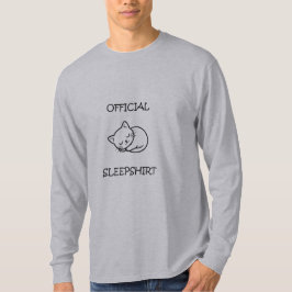 公式スリープシャツ猫デザイン - 猫好きへのギフト Tシャツ
