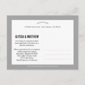 公式タイ結婚トルのお知らせ – グレー 案内ポストカード (裏面)