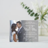 公式タイ結婚トルのお知らせ – グレー 案内ポストカード (スタンド正面)