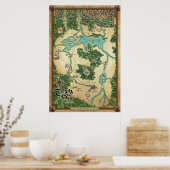 公式タナペルの地図（冬の伝説） ポスター (キッチン)