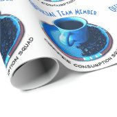 公式チームメンバーコーヒー消費チーム ラッピングペーパー (ロールコーナー)