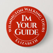 公式ツアーガイドバッジボタン 缶バッジ (正面)