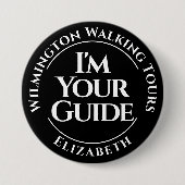 公式ツアーガイドバッジボタン 缶バッジ (正面)