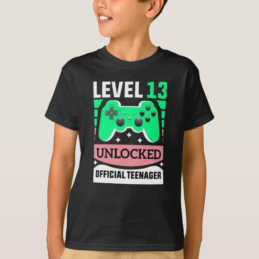 公式ティーンエイジャー レベル13アンロックTシャツ Tシャツ (正面)