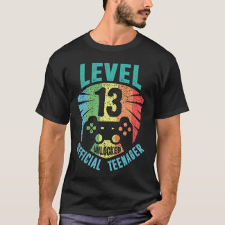 公式ティーン13歳の誕生日レベル13のロックが解除されました bo tシャツ