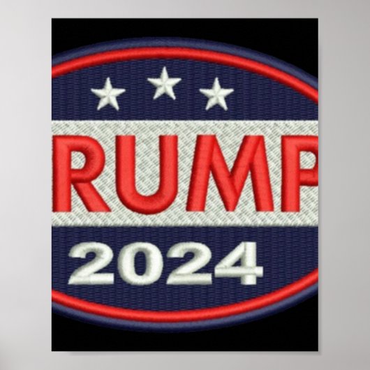 公式トランプ2024刺繍エンブレム ポスター (正面)