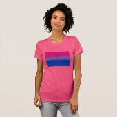 公式バイセクシャル・プライド・フラグ Tシャツ (正面フル)