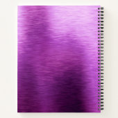 公式バダスボスバベメタリックパープルネーム ノートブック (裏面)