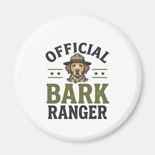 公式バークレンジャー犬ビンテージグラフィック_1 マグネット (正面)