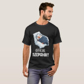 公式パジャマ かわいい眠っているニシツッコミペンギン 動物 ル Tシャツ (正面フル)
