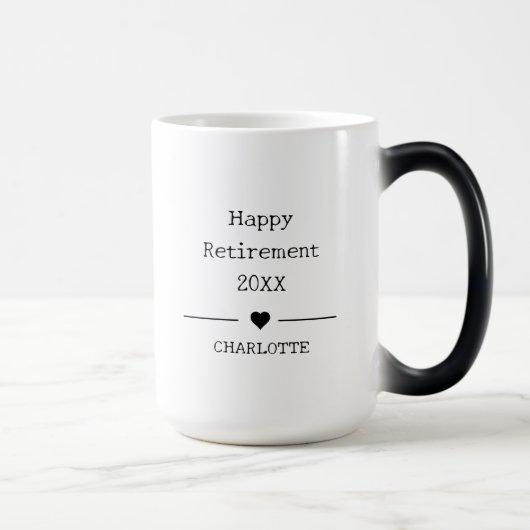 公式パーソナライズされたに退職する退職したこと モーフィングマグカップ (右)