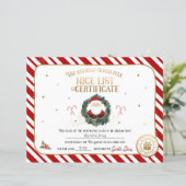 公式パーソナライズされたニースリスト証明書 (スタンド正面)