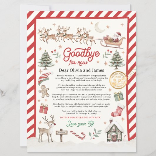 公式パーソナライズされた小妖精や小人さよなら子供へび (正面)