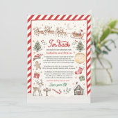 公式パーソナライズされた小妖精や小人到着状子供へ 招待状 (スタンド正面)