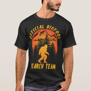 公式ビッグフット検索チームサスカッチイェティおもしろい Tシャツ