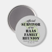 公式ファミリー懇親会サバイバー – ミシガングリーン マグネット (正面/裏面)