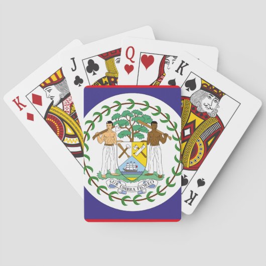 公式ベリーズ国旗 トランプ (裏面)