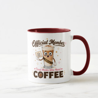 公式メンバー コーヒーが欲しい疲れたママたち マグカップ